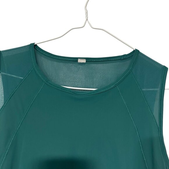 Lululemon Sculpt Tank Top Teal Lagoon Open Back Size 12 Gym Athletic Active Run - Picture 4 of 11